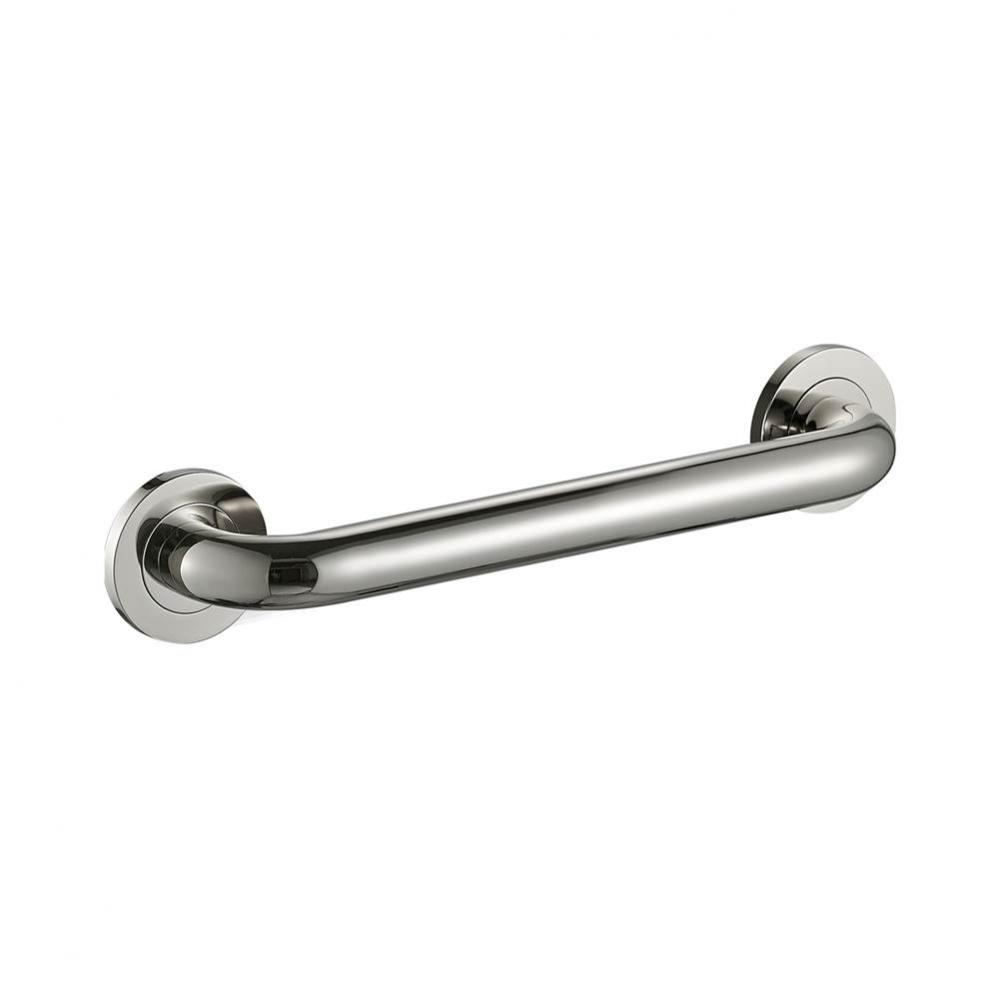 12'' Round Grab Bar - Polished Nickel