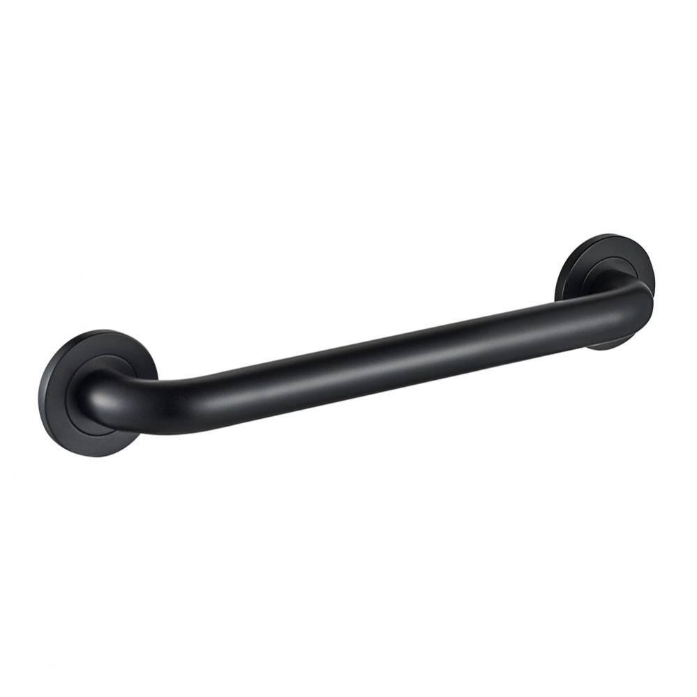 18'' Round Grab Bar - Matte Black