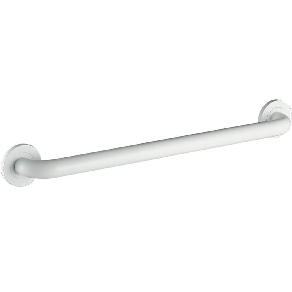 30'' Round Grab Bar - Matte White