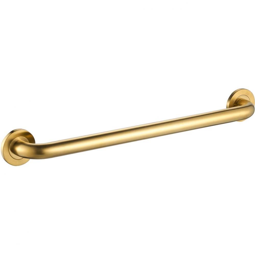 30'' Round Grab Bar - PVD Brushed Gold