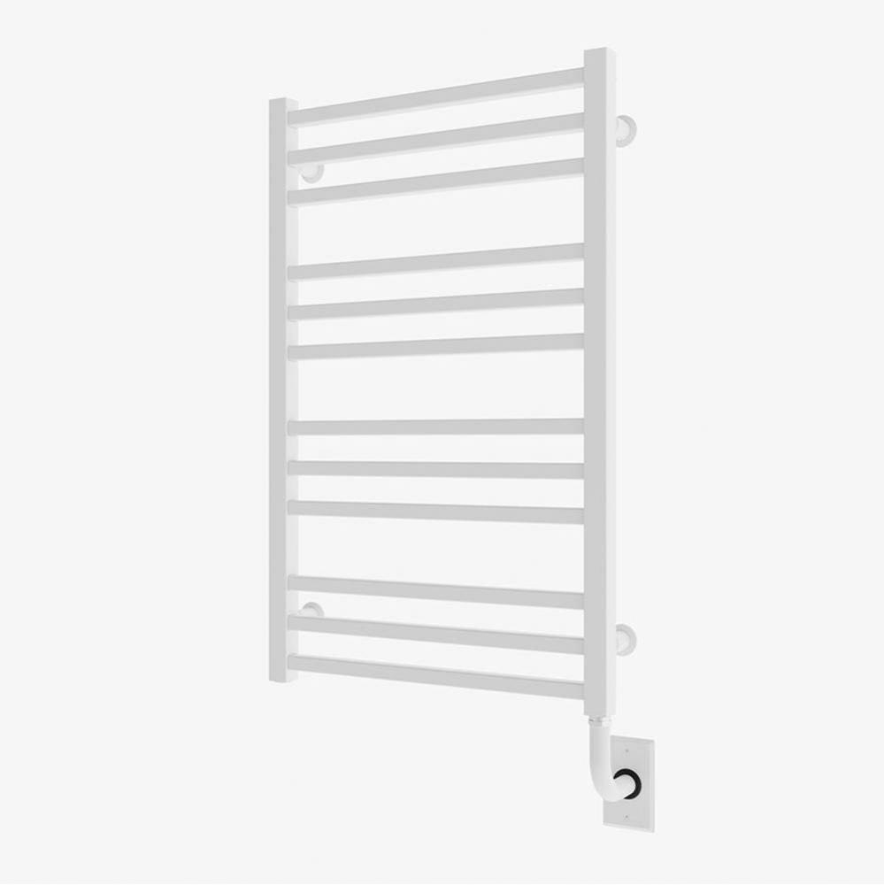 19.5''x31'' Avento Electric Hardwired Towel Warmer - Matte White