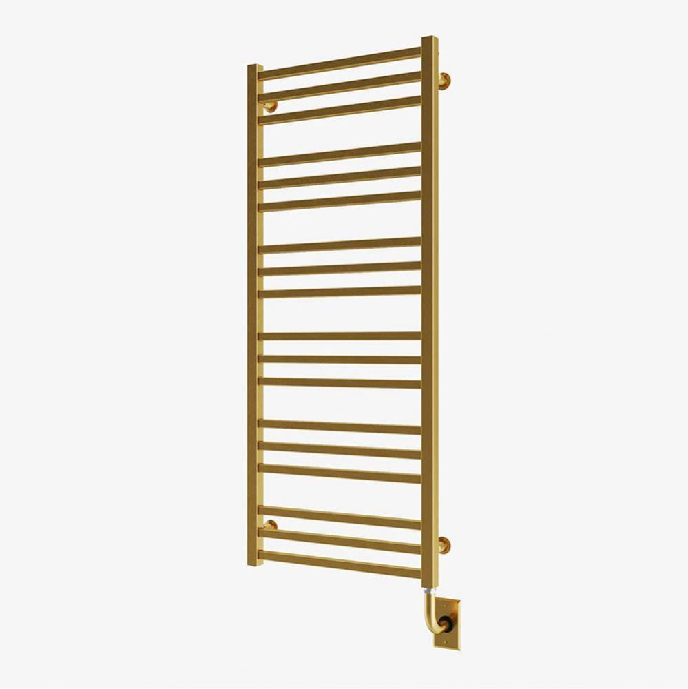 19.5''x47.5'' Avento Electric Hardwired Towel Warmer - PVD Brushed Gold