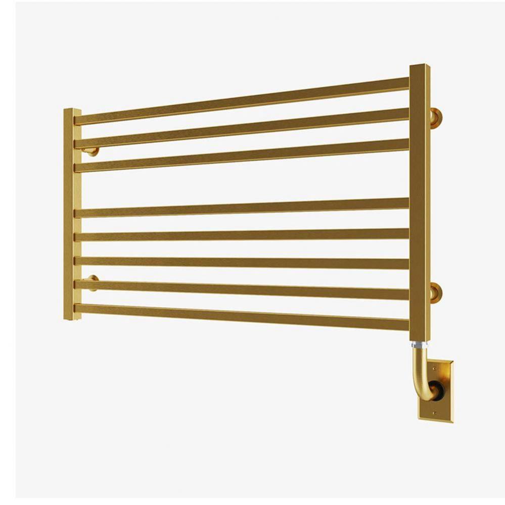 35.5''x19'' Avento Electric Hardwired Towel Warmer - PVD Brushed Gold