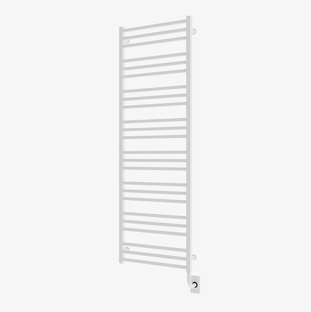 23.5''x64'' Avento Electric Hardwired Towel Warmer - Matte White