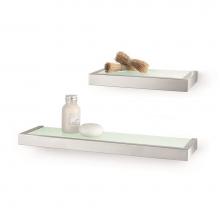 ICO Bath Z40383 - 10.5'' x 5'' Linea Bathroom Shelf - Stainless Steel