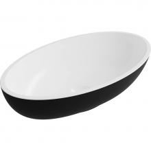 ICO Bath B9712 - Puccini Vessel Sink - Matte White/Matte Black