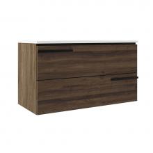 ICO Bath BA1003.DW - Accent 36'' Two Drawer Wall-Mounted Vanity - Dark Walnut