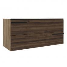 ICO Bath BA1004.DW - Accent 48'' Two Drawer Wall-Mounted Vanity - Dark Walnut