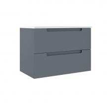 ICO Bath BC1002.SB - Coda 31'' Two Drawer Wall-Mounted Vanity - Steel Blue