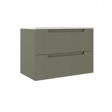 ICO Bath BC1002.SG - Coda 31'' Two Drawer Wall-Mounted Vanity - Sage Green