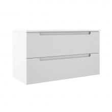 ICO Bath BC1003.MWR - Coda 36'' Two Drawer Wall-Mounted Vanity - Matte White Ripple