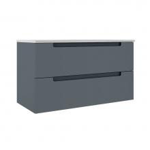 ICO Bath BC1003.SB - Coda 36'' Two Drawer Wall-Mounted Vanity - Steel Blue