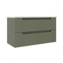 ICO Bath BC1003.SG - Coda 36'' Two Drawer Wall-Mounted Vanity - Sage Green