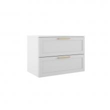 ICO Bath BR1002.MW - Rhythm 31'' Two Drawer Wall-Mounted Vanity - Matte White