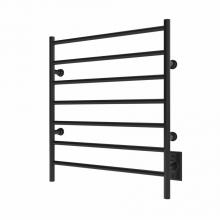 ICO Bath K4015W - 24''x27'' Kontour Linear Electric Hardwired Towel Warmer - Matte Black