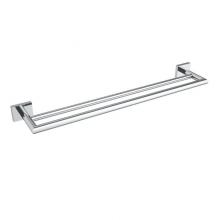 ICO Bath V62183 - Crater 24'' Double Towel Bar - Chrome