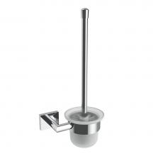 ICO Bath V62613 - Crater Wall-Mounted Toilet Brush - Chrome