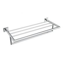 ICO Bath V62723 - Crater Towel Shelf With Bar - Chrome