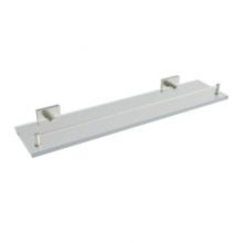 ICO Bath V62764 - Crater Glass Shelf - Brushed Nickel