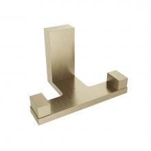 ICO Bath V1220-BGL - Erupt Double Towel Hook - Brushed Gold Light