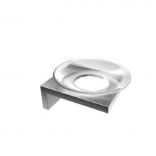 ICO Bath V1523 - Erupt Glass Soap Dish - Chrome