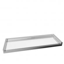 ICO Bath V5763 - Fire Glass Shelf - Chrome