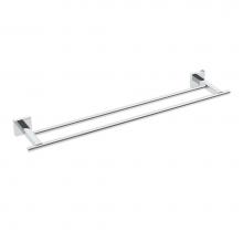 ICO Bath V66183 - Heat 24'' Double Towel Bar - Chrome