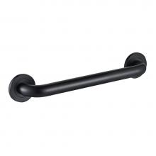 ICO Bath V94145 - 18'' Round Grab Bar - Matte Black