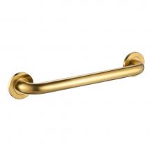 ICO Bath V94148 - 18'' Round Grab Bar - PVD Brushed Gold