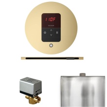 Mr. Steam BBRLSB - Basic Butler Steam Shower Control Package with Round iTempo Control and Linear Steamhead in Satin