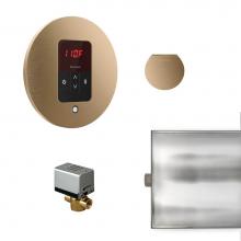 Mr. Steam BBUTLERRBB - Basic Butler Steam Shower Control Package with iTempo Control and Aroma Designer SteamHead in Roun