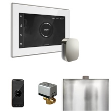 Mr. Steam BXWHPC - XButler Steam Shower Control Package with iSteamX Control and Linear Steamhead in White Polished C