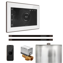 Mr. Steam BXXLWHOB - XButler Max Steam Shower Control Package with iSteamX Control and Linear Steamhead in White Oil-Ru