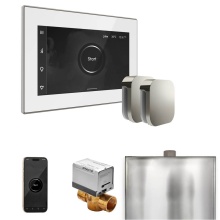 Mr. Steam BXXWHPC - XButler Max Steam Shower Control Package with iSteamX Control and Steamhead in White Polished Chro