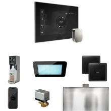 Mr. Steam XDRM2BKPC - XDream Steam Shower Control Package with iSteamX Control and Steamhead in Black Polished Chrome