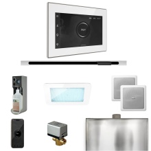 Mr. Steam XDRM2WHLPC - XDream Steam Shower Control Package with iSteamX Control and Linear Steamhead in White Polished Ch