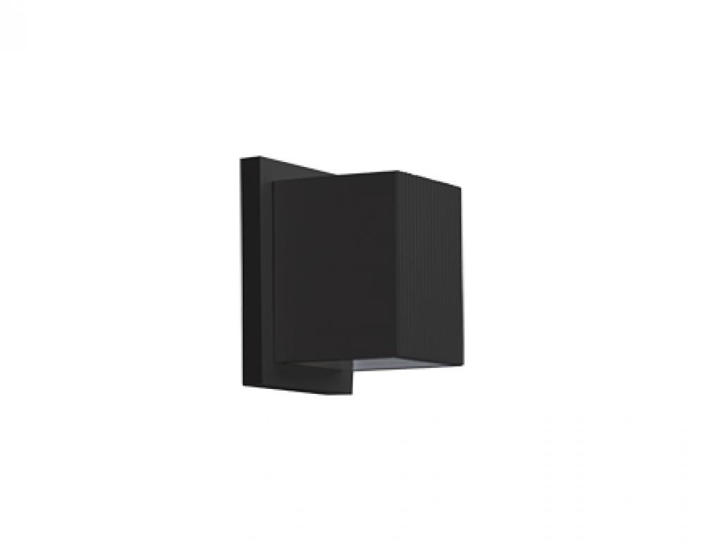 Mavis 5-in Black LED Exterior Wall Sconce