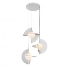 Kuzco Lighting Inc CH65127-PN/OP-UNV - Scorpio 27-in Polished Nickel/Opal Glass LED Chandelier