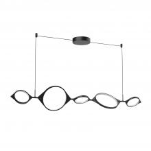 Kuzco Lighting Inc LP84457-BK-UNV - Serif 57-in Black LED Linear Pendant