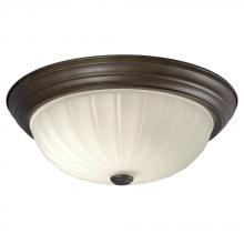 Galaxy Lighting 635023ORB-213NPF - Flush Mount Ceiling Light - in Oil Rubbed Bronze finish with Frosted Melon Glass