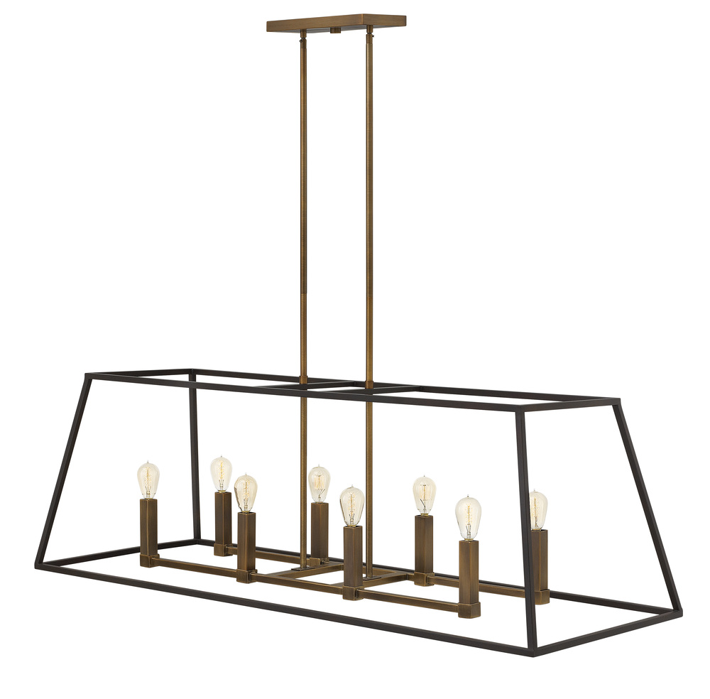 Medium Eight Light Open Frame Linear