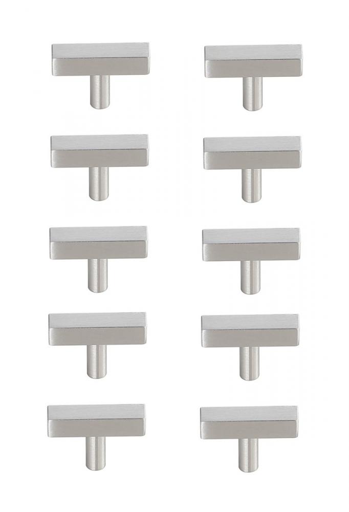 Dior Brushed Nickel T Bar Pull Multipack (set of 10)