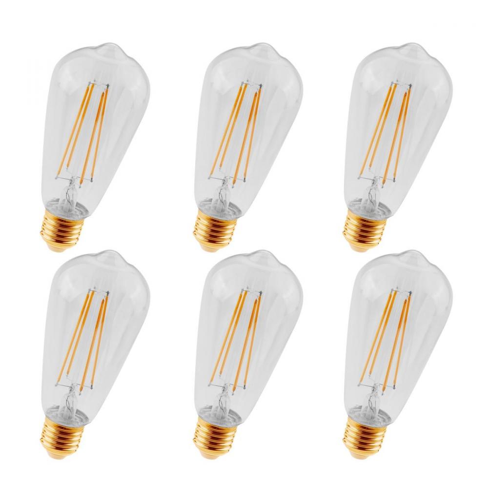 LED ST18 LIGHT BULB, 2200K, 360 degree, CRI80, ETL, 3.5W, 40W EQUIVALENT, 15000HRS