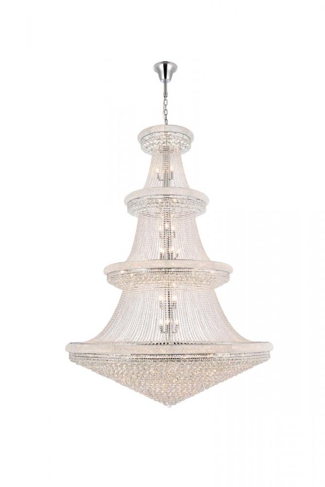 Primo 66 Light Chrome Chandelier Clear Royal Cut Crystal