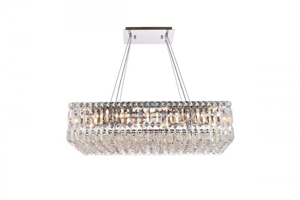 MaxIme 16 Light Chrome Chandelier Clear Royal Cut Crystal