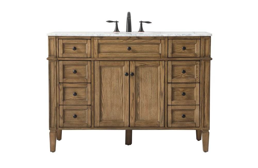 48 Inch Single Bathroom Vanity in Driftwood