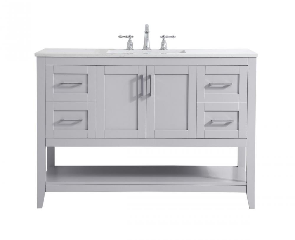 48 Inch Single Bathroom Vanity in Grey