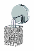 Elegant 1281W-R-S-CL/SA - Mini 1 light Chrome Wall Sconce