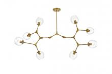 Elegant 1712G61BR - Cavoli 61 Inch Chandelier in Brass