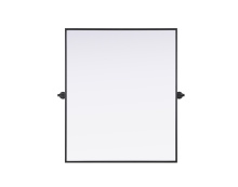 Elegant MR6H3036BLK - Amoura 30x36 Pivot Mirror in Black